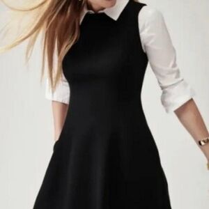 SPANX DARK NAVY FIT, FLARE SLEEVELESS JUMPER STYLE DRESS, US LARGE